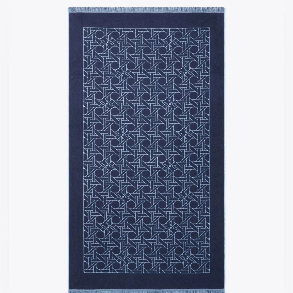 Tory Burch ColorBasketweave Blue Bird/Tory Navy